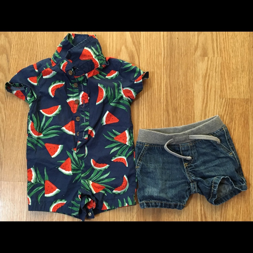 Jumper and shorts